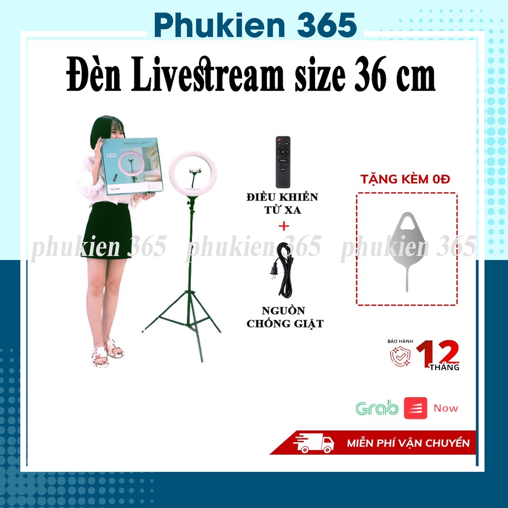 Đèn Livestream 36cm YQ360 + Chân 2m1 Hỗ Trợ Chụp Ảnh , Quay Tik Tok , Bán Hàng, Make Up Có Điều Khiển Từ Xa