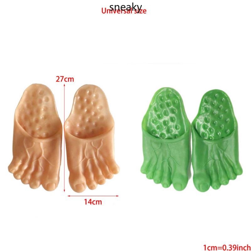 Đôi Dép Hình Bàn Chân Quái Vật Big Foot cho Halloween