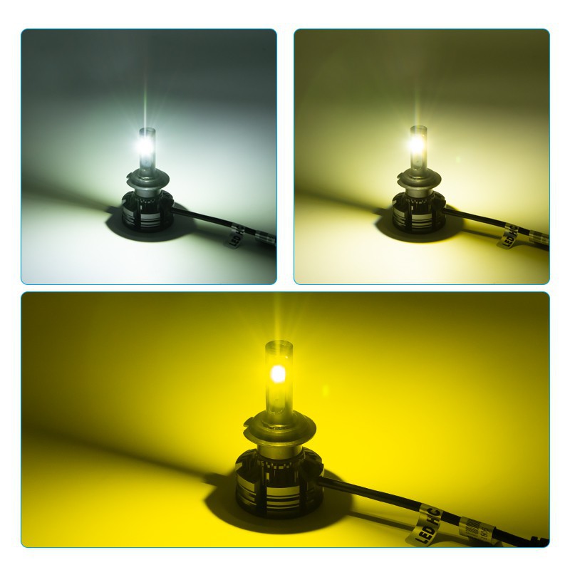 Đèn pha xe hơi siêu sáng H4 H7 LED H11 HB4 HB3 H8 9012 80W 10000LM 12V CSP Chips