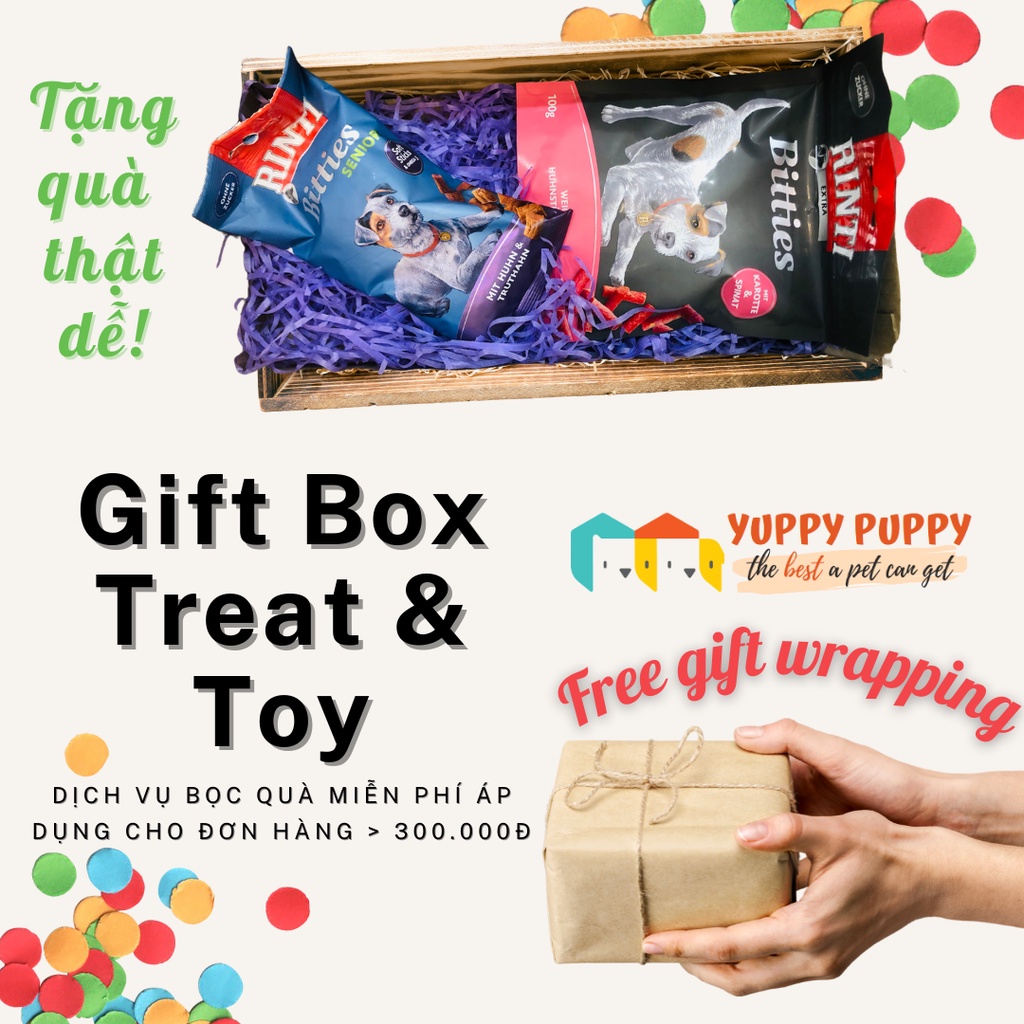 /FREE GIFT WRAPPING/ Miễn phí bọc phần quà cho cho thú cưng