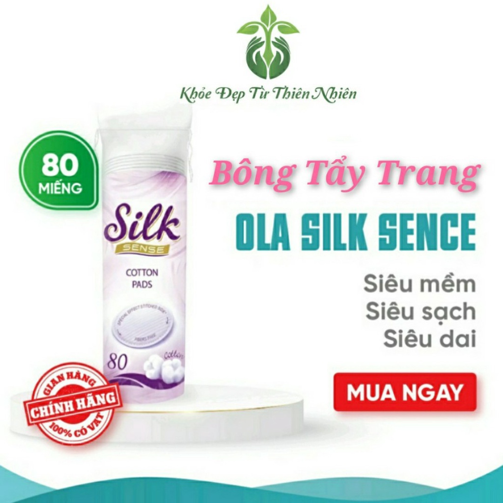 Bông Tẩy Trang Ola 100% Cotton 80 Miếng