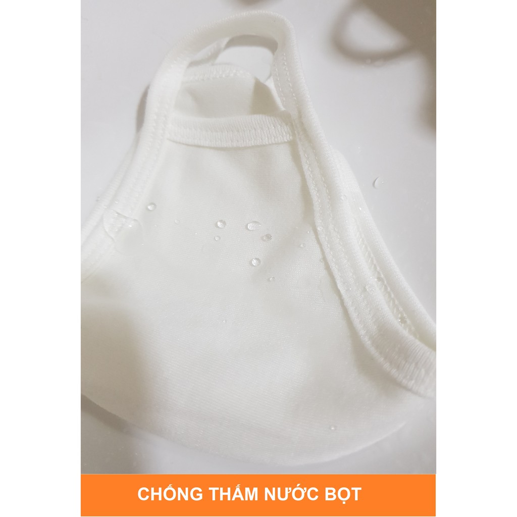 Khẩu trang vải kháng khuẩn tốt xuất khẩu chống Virus, hạn chế thấm nước, chống UV 2 lớp Love Natural | BigBuy360 - bigbuy360.vn