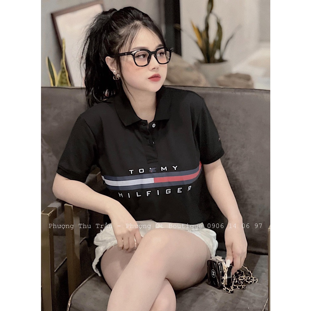 [ảnh thật-sẵn] Áo phông cổ đức chữ Tom 2 màu