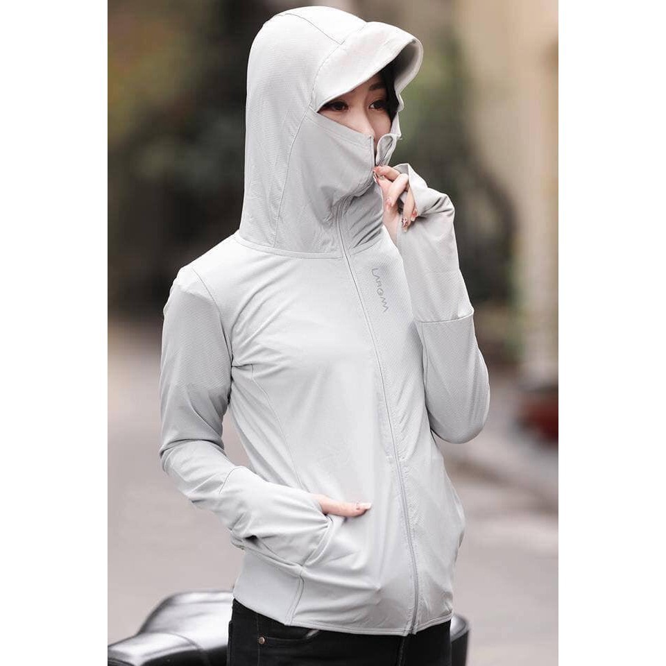 Áo chống nắng thông hơi 1 lớp cao cấp - khoá mũ,khoá túi full màu siêu đẹp