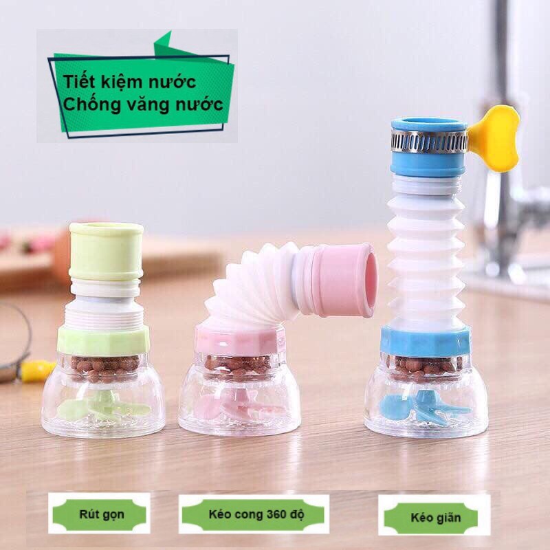 Đầu vòi lọc nước tăng áp xoay 360 độ - Dùng cho bồn rửa chén, bát