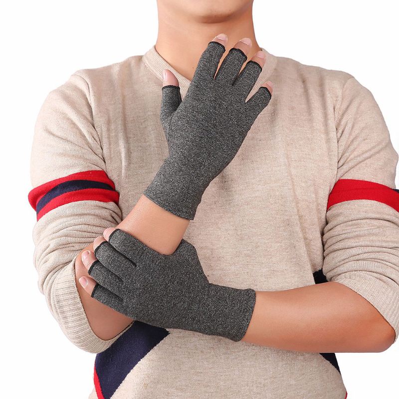 Găng Tay Hở Ngón Chống Đau Khớp Hỗ Trợ Giảm Đau Khớp