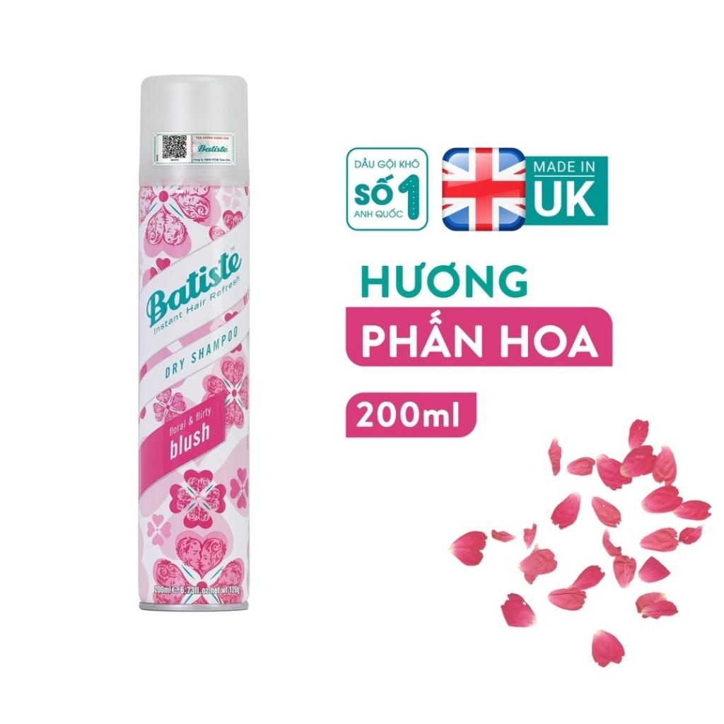 Dầu Gội Khô Batiste Dry Shampoo 200ml