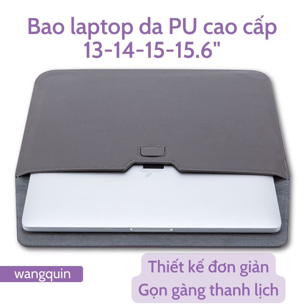 Túi đựng bảo vệ tích hợp giá đỡ Macbook Air Pro Asus Acer 11.6&quot; / 13.3&quot; / 14&quot; / 14.6&quot; Da PU cao cấp nhiều màu Bao Laptop