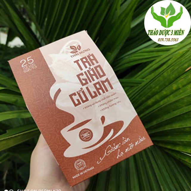 Trà thảo dược giảo cổ lam giảm cân hạ mỡ máu ngăn ngừa tai biến gói 25 túi lọc 5gr hàng chính hãng sale kịch sàn | BigBuy360 - bigbuy360.vn