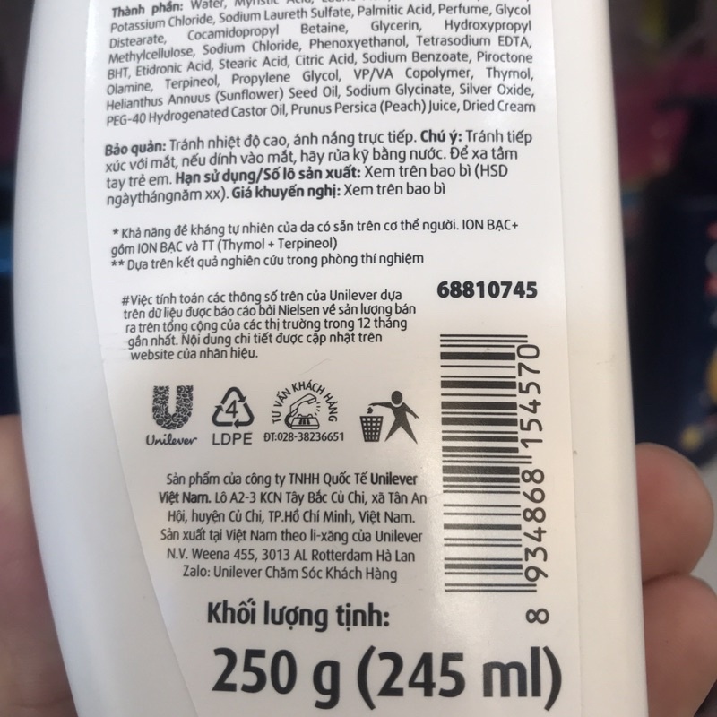 Sữa Tắm Lifebuoy Chăm Sóc Da 250g