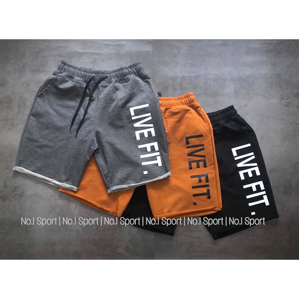 [Hình Thật] Short Thể Thao, Gym Live Fit Thun Cotton