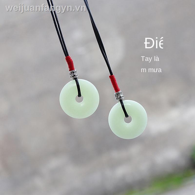 Vòng cổ mặt đá dạ quang có khóa an toàn chỉnh được cho nam và nữ