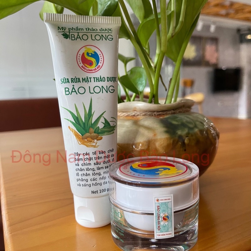 Sữa rửa mặt thảo dược Bảo Long - Làm mờ vết thâm, mịn da, ngăn ngừa mụn, sạch tế bào chết, Đông Nam Dược Bảo Long