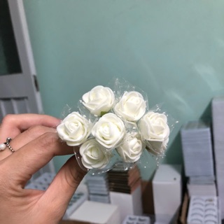 12 bông Hồng cài tóc Cô dâu
