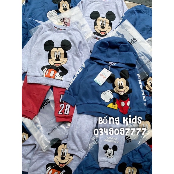 Bộ Nỉ Bé Trai Mickey DN