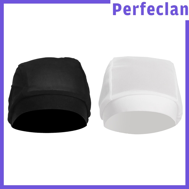 Set 2 mũ trùm đầu turban vải lưới đàn hồi sử dụng khi ngủ tiện lợi cho nam và nữ