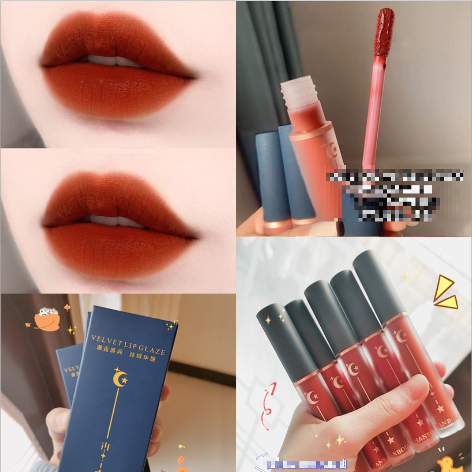 Son Kem Lì HANBOLI Sao Trăng H827 Velvet Lip Glaze Siêu Cưng Auth Nội Địa