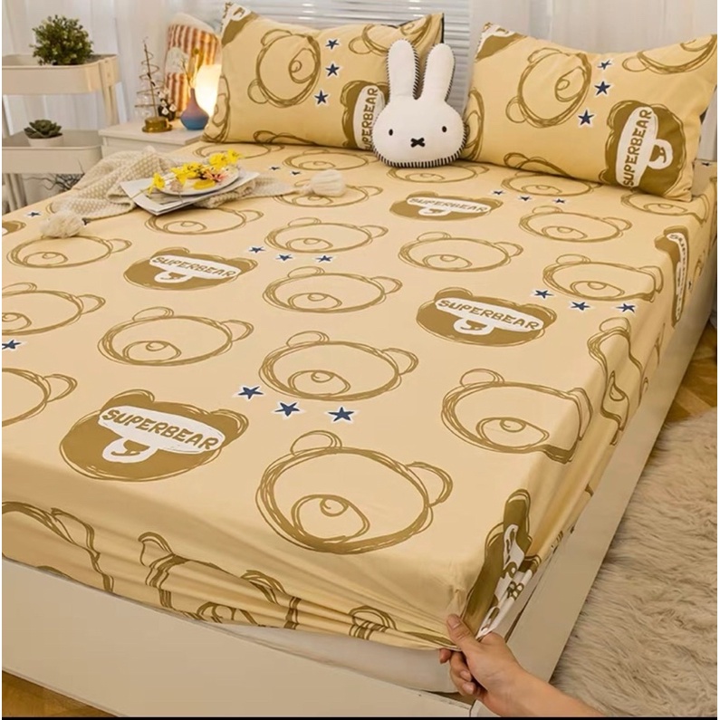 Ga gối cotton 100% phong cách Hàn Quốc - Free Bo Chun