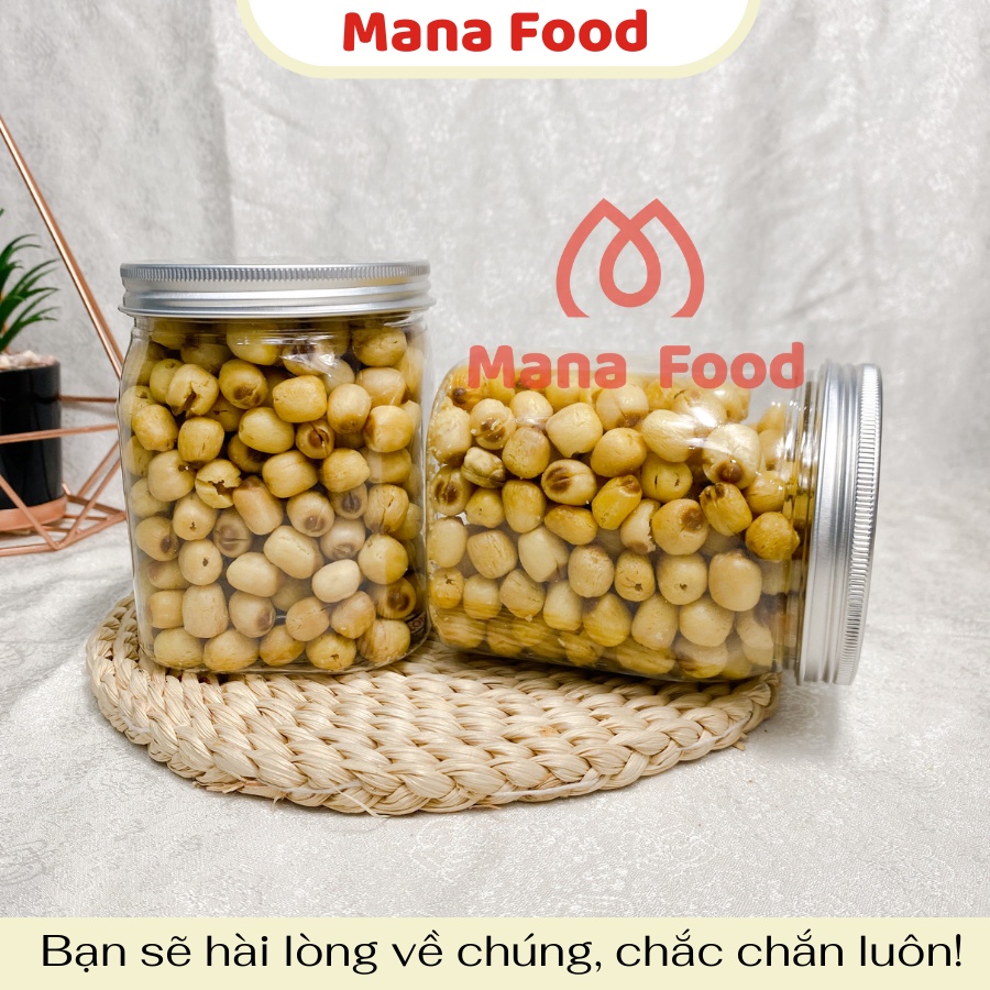 [Hũ vuông] 250G Hạt Sen Sấy Giòn Mana Food |  VSATTP - Hạt bùi thơm - Chất lượng