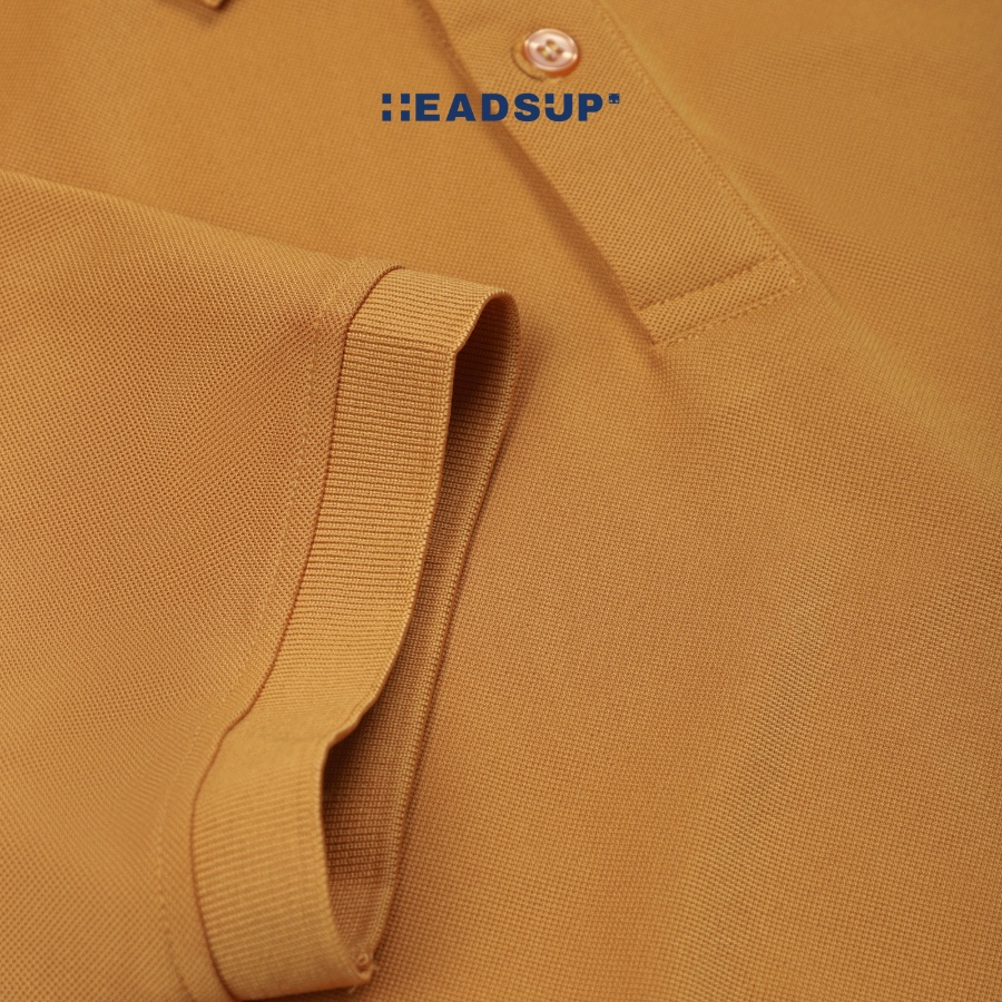 Áo polo nam cổ bẻ form đẹp Heasup - Vàng Đậm