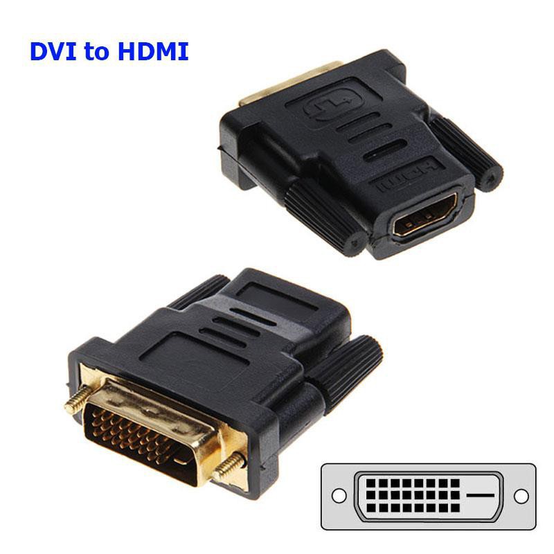 Đầu Chuyển DVI Chuẩn 24+1 Sang HDMI (Đầu Đực sang Cái) ARIGATO Đảm Bảo Chất Lượng