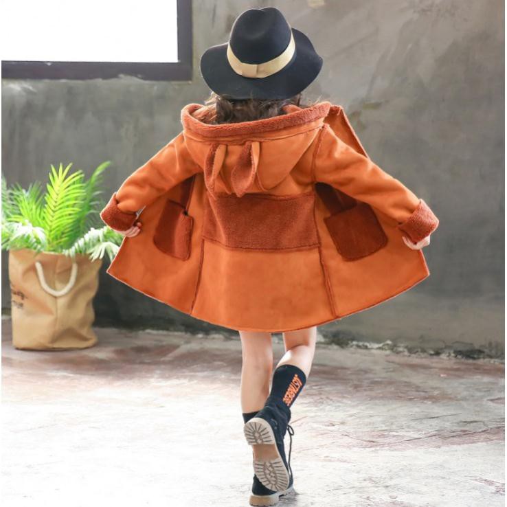 Áo khoác dạ bé gái mẫu mới 2020 - Áo khoác cho bé gái 8 tuổi trở lên phong cách hàn quốc hàng Quảng Châu