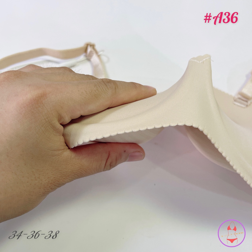 Áo cúp ngực đúc su không gọng mút dày nâng ngực A36