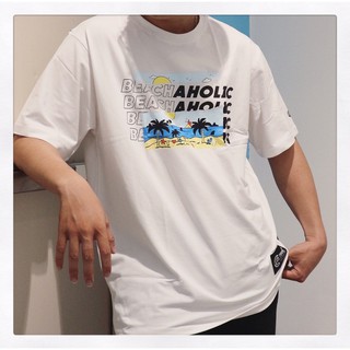Áo thun | tee beachaholic by twoce brand | trắng - đen