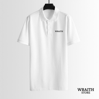 Áo polo unisex Wraith chất thoáng khí thoải mái vải cá sấu 4 chiều trơn basic.