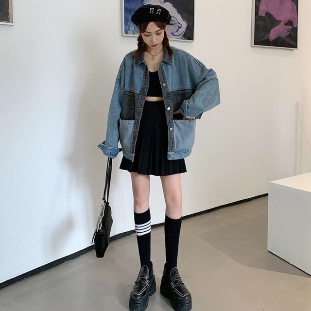 (sẵn) áo khoác jeen hàng qccc(ảnh thật)