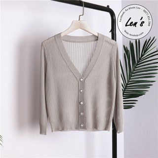 ÁO KHOÁC LEN CARDIGAN MỎNG LỬNG