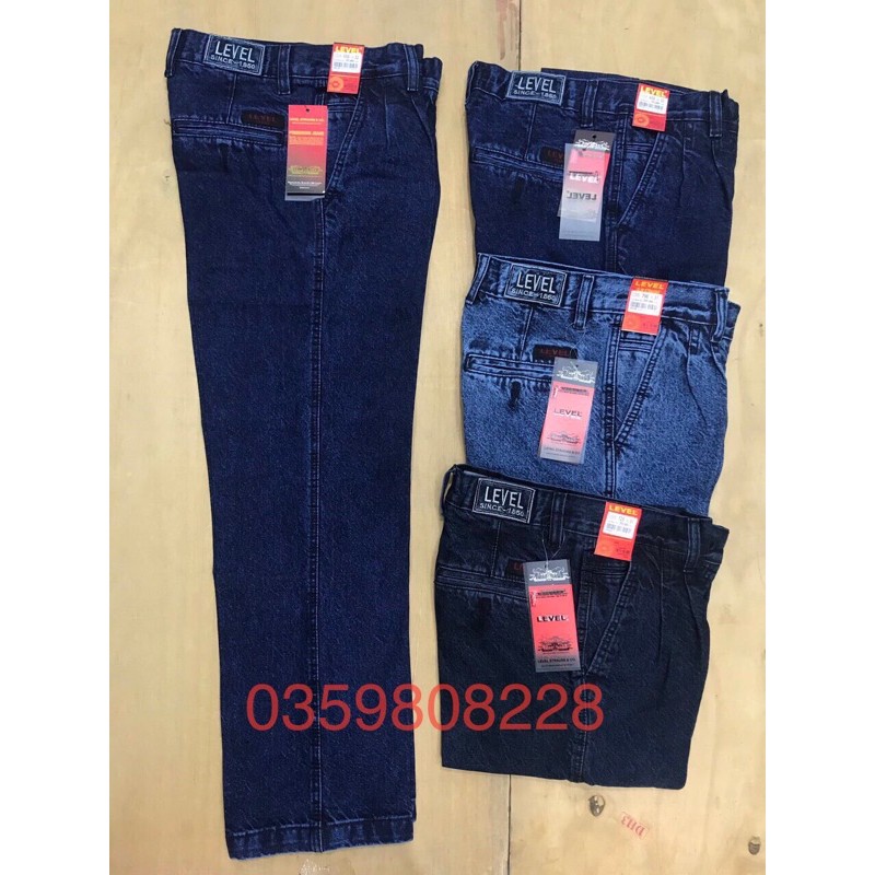 Quần bò dài dáng thụng túi chéo cao cấp ảnh thật dành cho nam trung niên nhận sỉ sll | BigBuy360 - bigbuy360.vn