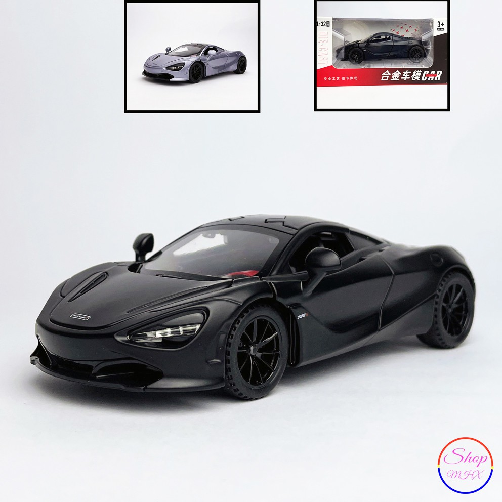 Xe đồ chơi mô hình sắt McLaren 720s TẶNG KÈM BIỂN SỐ tỉ lệ 1:32