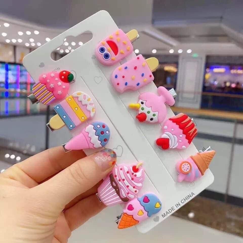 SET 10 KẸP TÓC SIÊU CUTE CHO BÉ GÁI