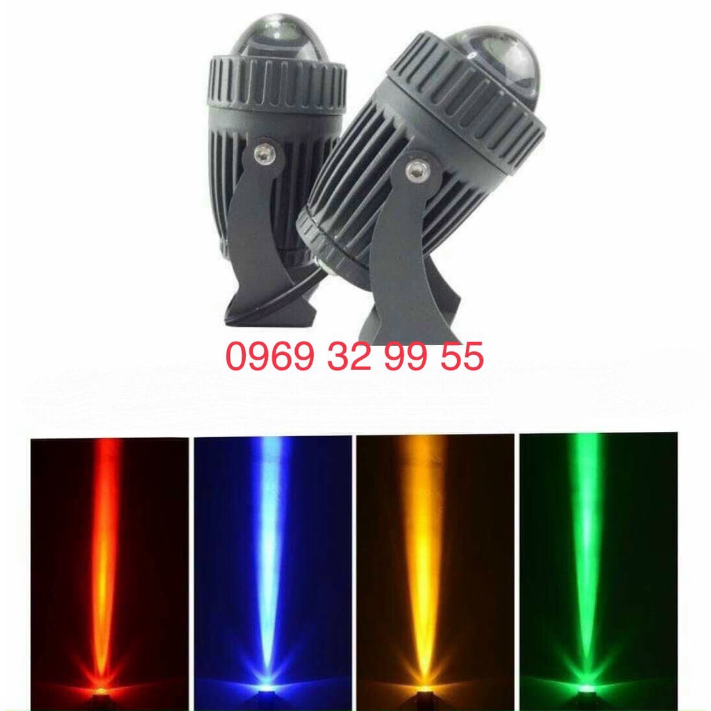Đèn LED Rọi Cột 10W, Mắt Việt, MV-RC10T1, Vỏ xám, as: vàng, xanh lá, xanh dương, đỏ, đổi mầu. BH 1 năm