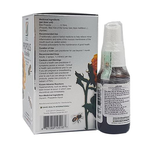 SALE Bee Propolis - Keo ong xịt NutriDom giảm ho hiệu quả SALE