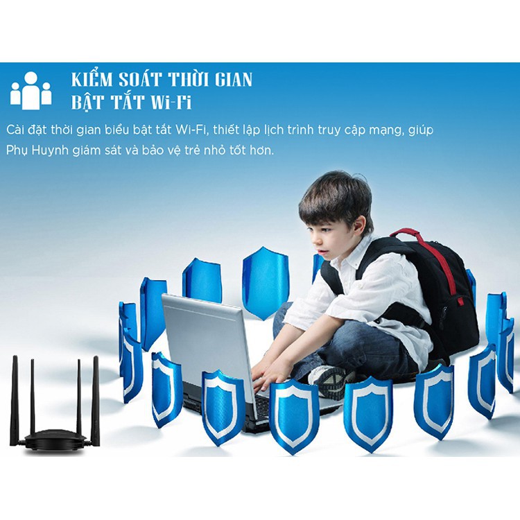 [Follow Shop] Router Wi-Fi băng tần kép AC1200 TOTOLINK A800R(chính hãng - BH đổi mới tại Lanh Dung)