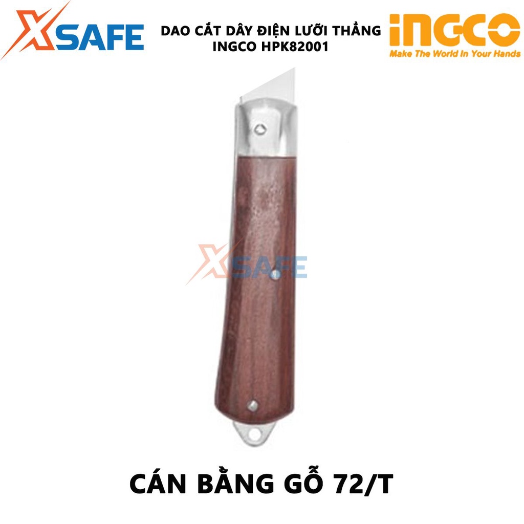 Dao tước dây điện lưỡi thẳng INGCO HPK82001 kích thước 210mm, chất liệu thép đặc biệt