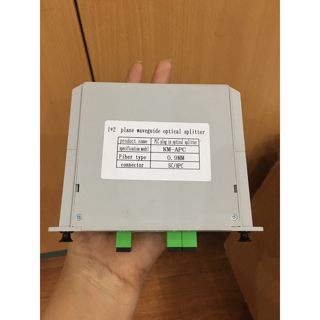 Bộ Chia Quang PLC BOX 1×2 Lắp Sẵn ADAPTER SC/APC, SC/UPC