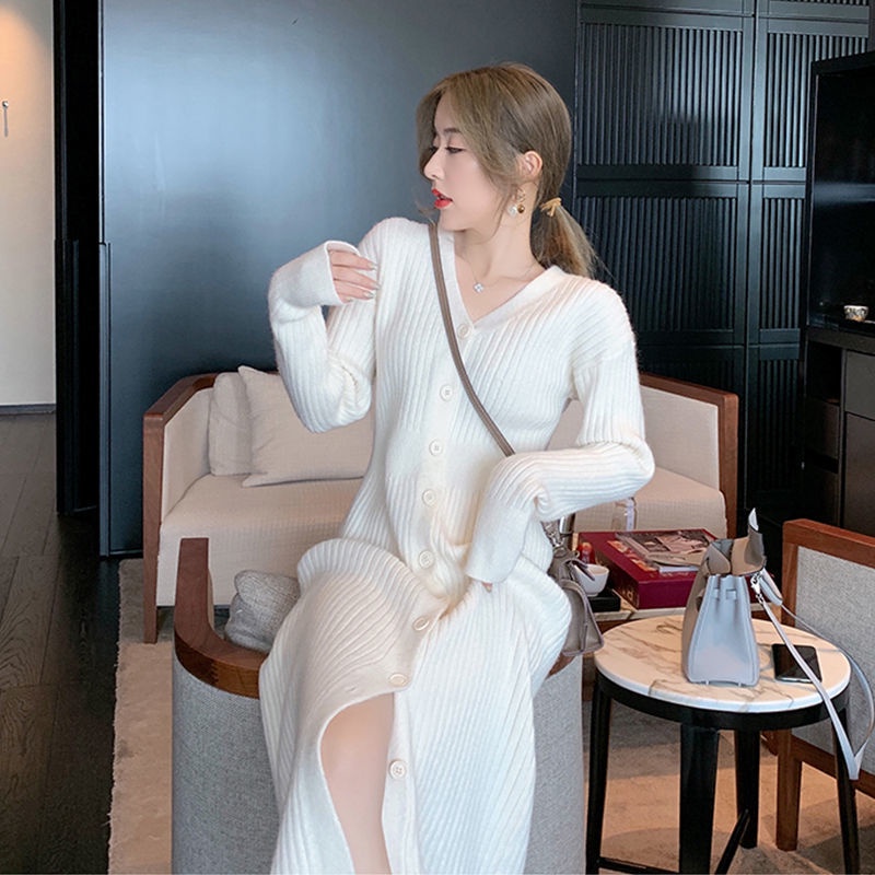 Áo khoác cardigan dệt kim có đệm thời trang thu đông mới cho nữ