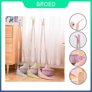Bộ Chổi Và Ki Hốt Rác Bằng Thép Không Gỉ Mềm Mại