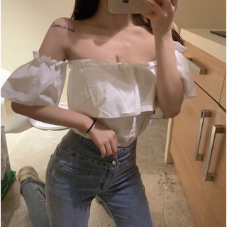 Áo Quây Croptop Trễ Vai