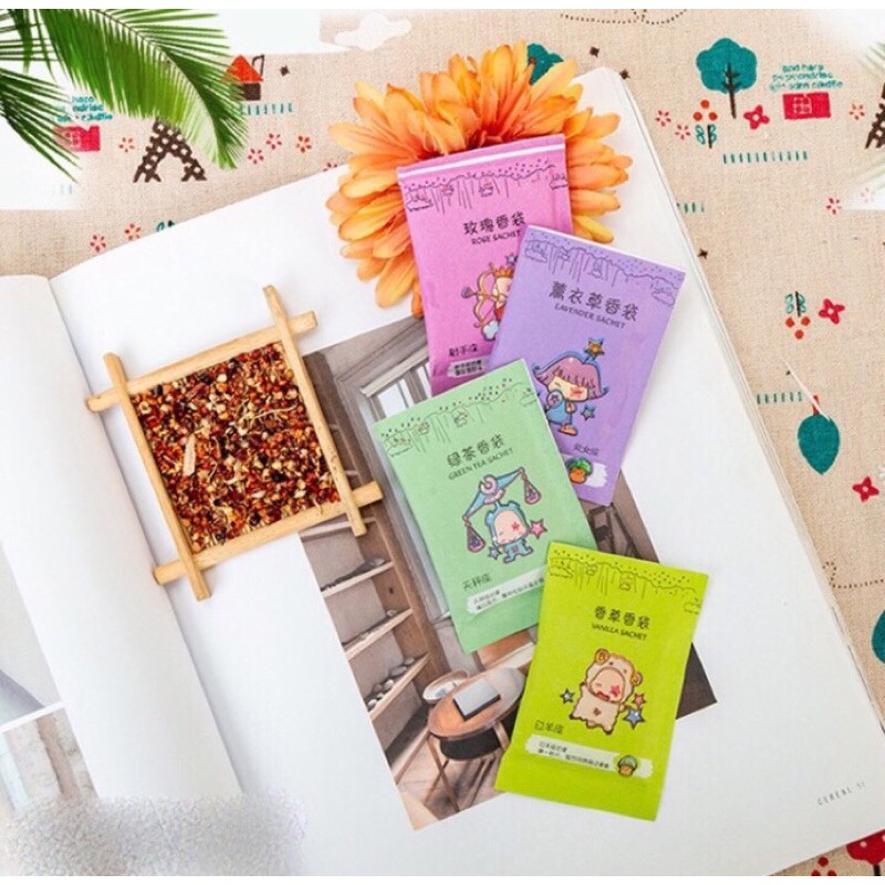 Túi Thơm Mini 12 Cung Hoàng Đạo/Chống Ẩm Nấm Mốc Tủ Quần Áo, Giầy Dép.