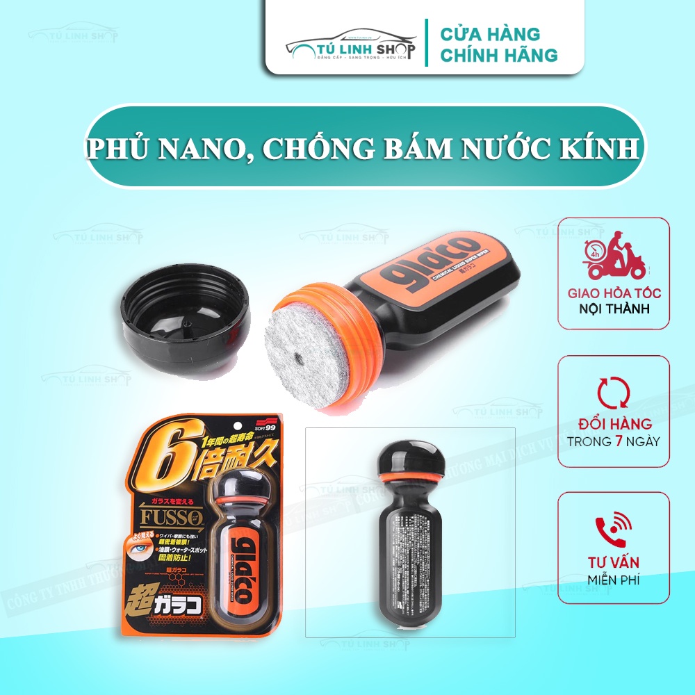 Phủ Nano kính ô tô Ultra Glaco - Soft99