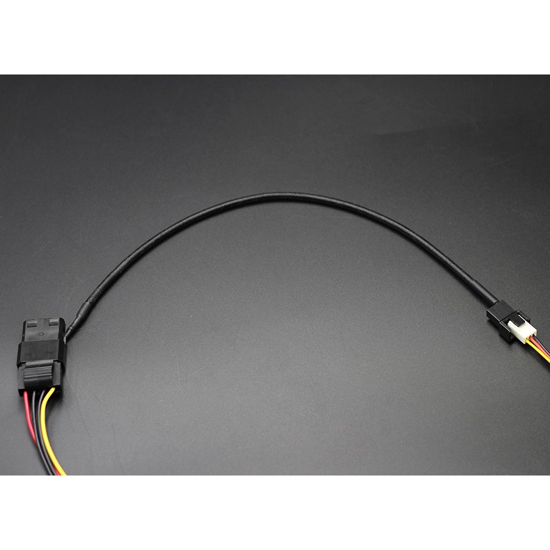 Dây Cáp Chuyển Tiếp 4 Pin Molex Through Sang 3 Pin Quạt