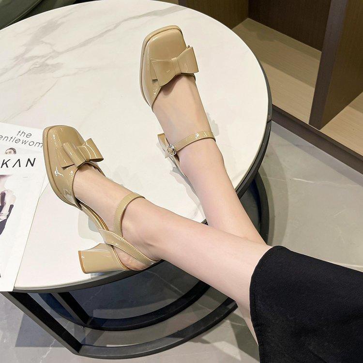 Sandal Cao Gót Hở Ngón Thiết Kế Mới Thời Trang Theo Phong Cách Pháp Cho Nữ