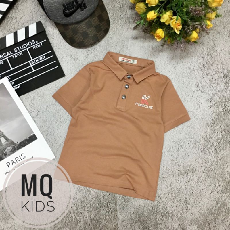 [Mã FAMARAL1 giảm 10K đơn 50K] Áo thun bé trai  RẺ VÔ ĐỊCH Cổ trụ, cổ bẻ 1_4 tuổi chất lượng 100%