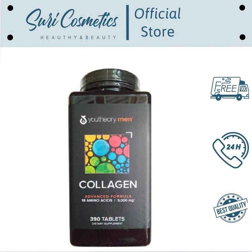 Collagen Men youtheory dành cho Nam giới 390 viên của Mỹ
