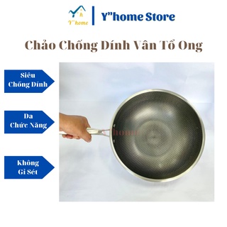 Chảo chống dính sâu lòng, chảo chống dính tổ ong siêu bền bỉ.