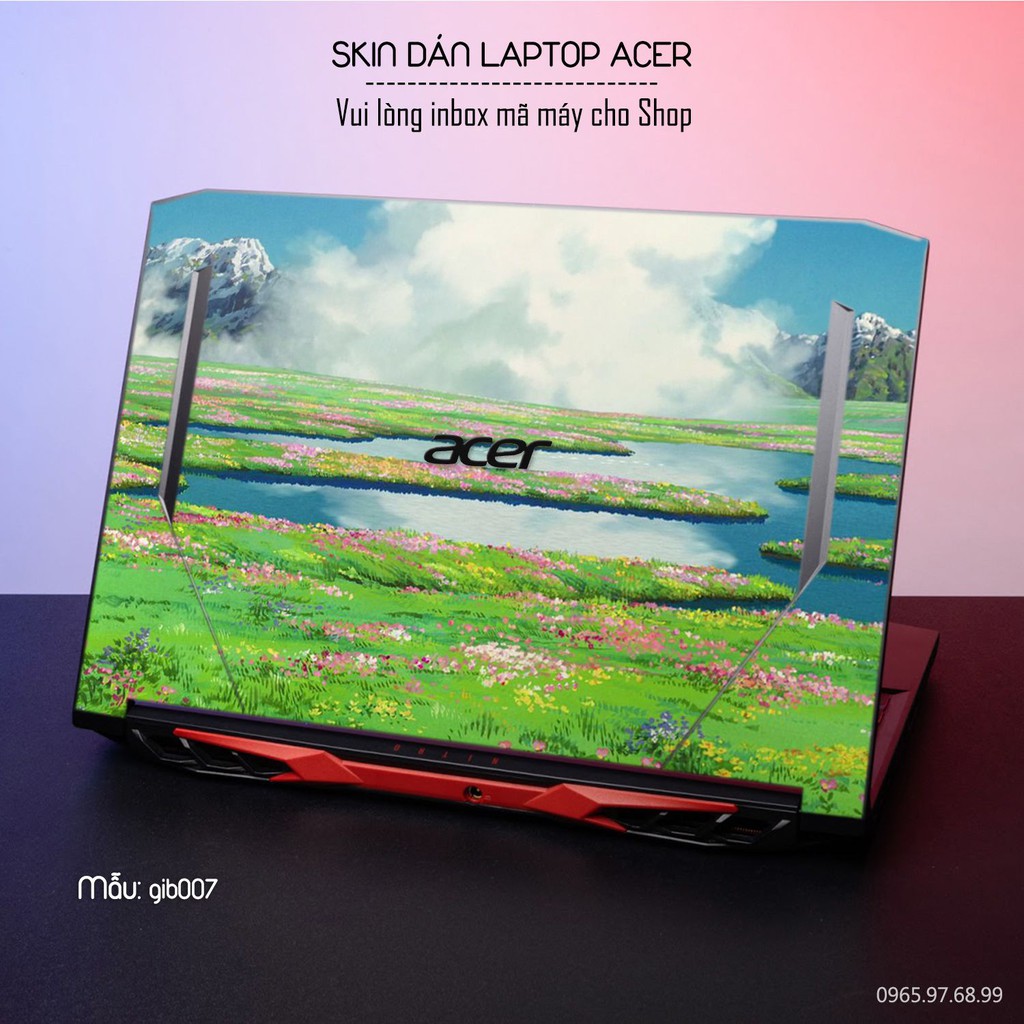 Dán decal cho các dòng Laptop Acer in hình dêc thương cực đẹp theo yêu cầu